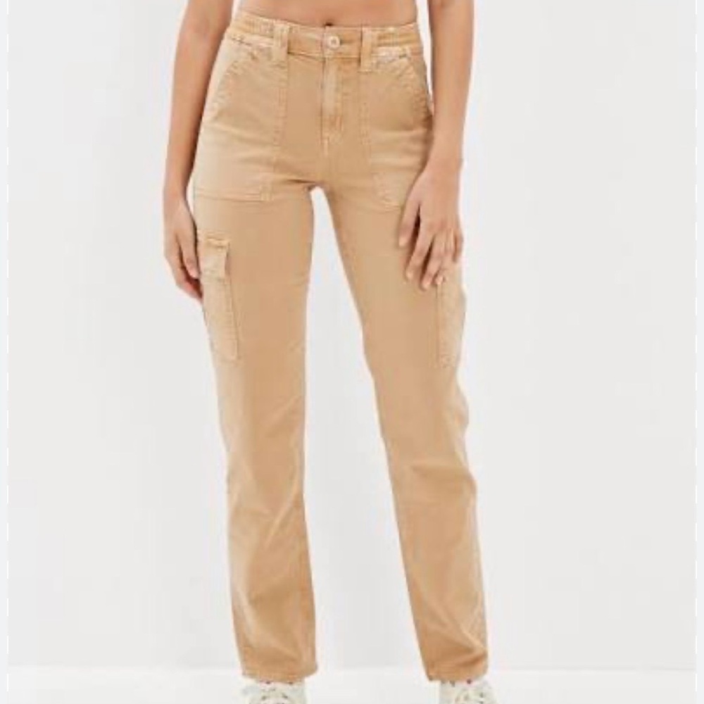 American Eagle stretch straight leg cargo pants